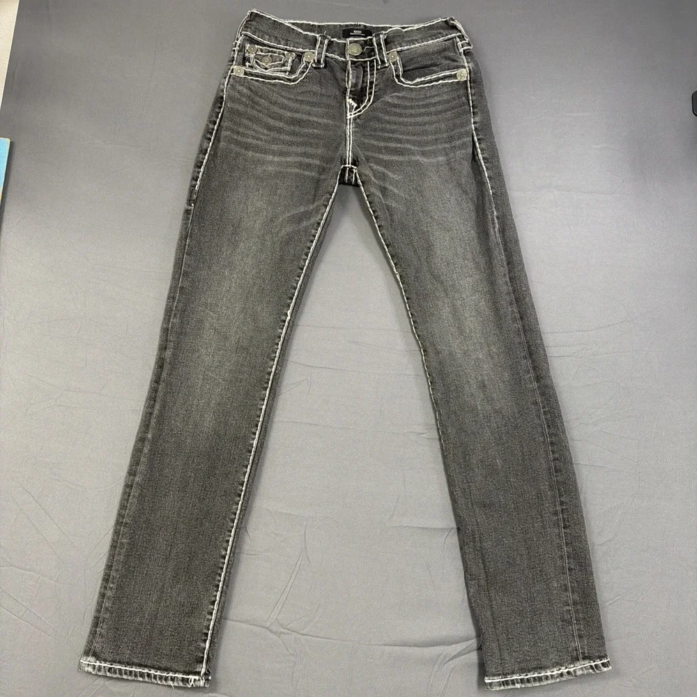 True‎ Religion Ricky Jeans Size 28 Black Relaxed Straight